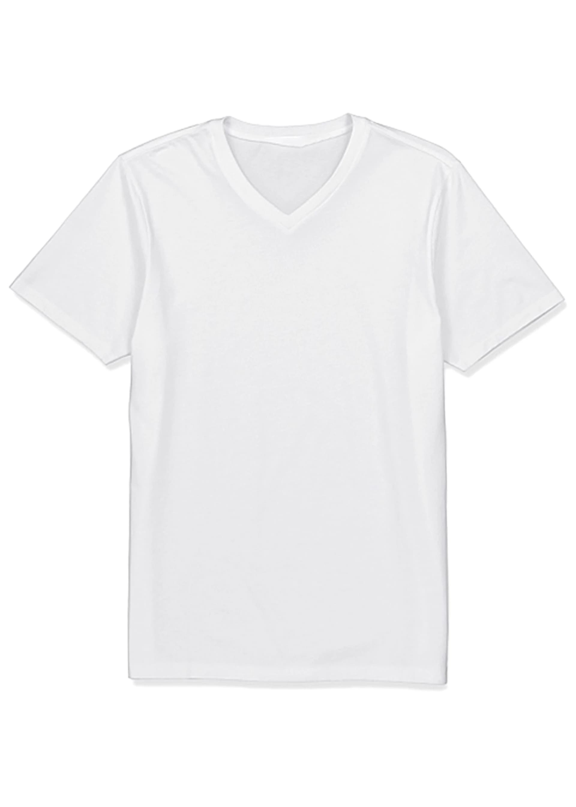 Stafford Essentials Cotton V-Neck T-Shirt For Men's[White], Model